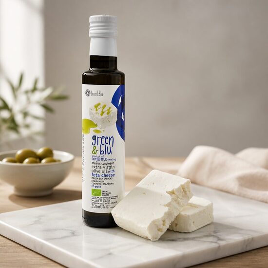 Augstākā labuma neapstrādāta olīveļļa ar FETAS SIERU (250ml)