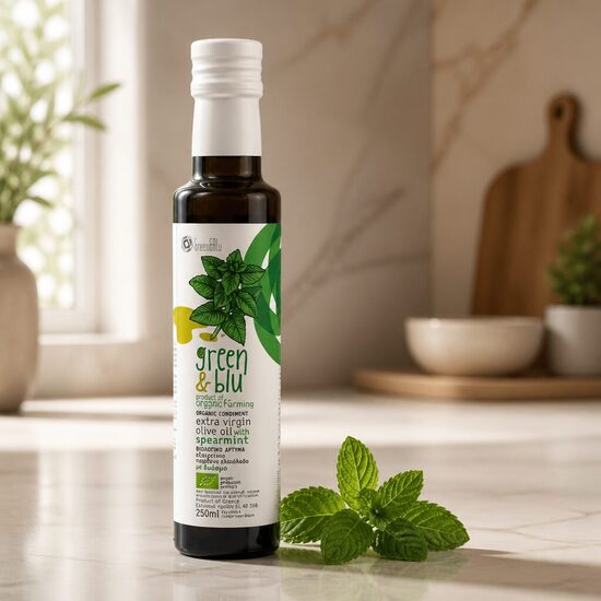Augstākā labuma neapstrādāta olīveļļa ar PIPARMĒTRU (250ml)