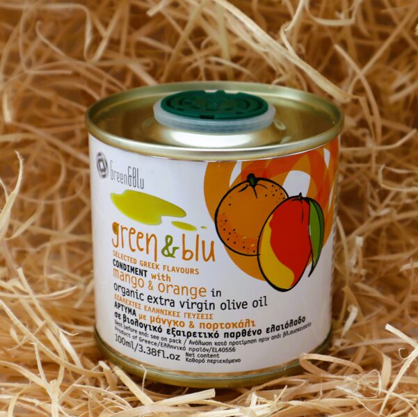 Augstākā labuma neapstrādāta olīveļļa ar MANGO un APELSĪNIEM (100ml)
