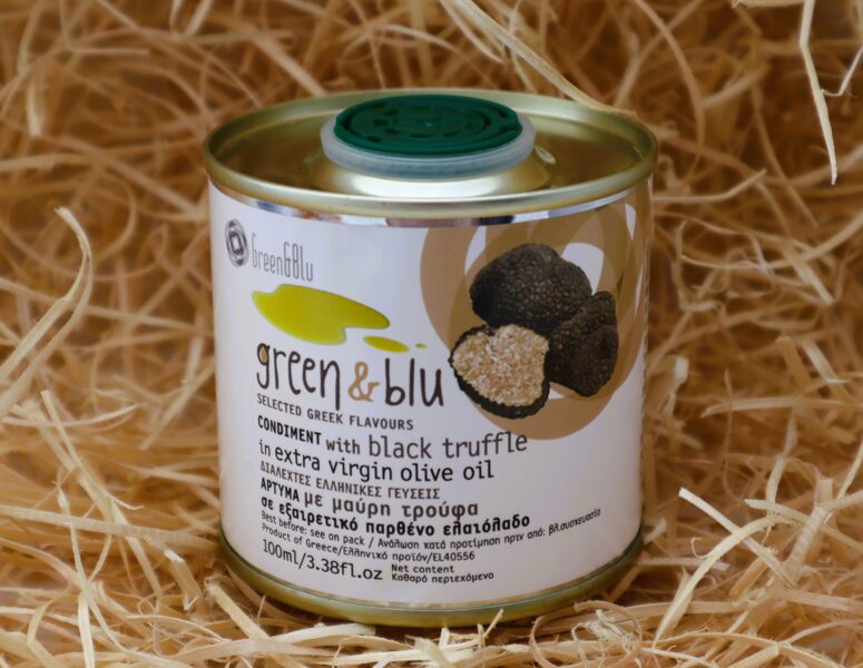Augstākā labuma neapstrādāta olīveļļa ar MELNO TRIFELI (100ml)